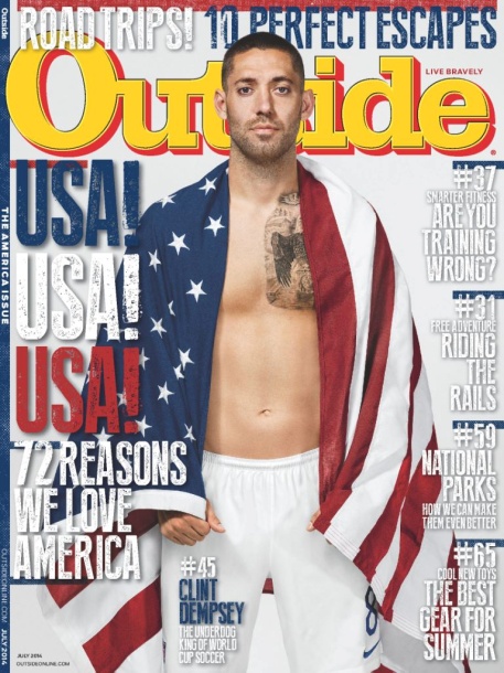 Outside magazine Clint Dempsey world cup cover