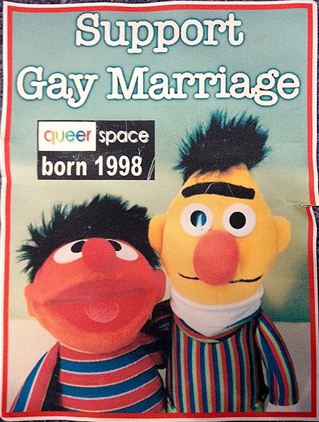 Bert Ernie Support Gay Marriage cake photo