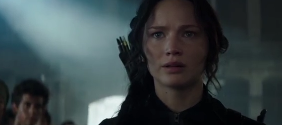 Jennifer Lawrence as Katniss Hunger games Mockingjay part one photo