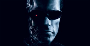 Arnold Schwarzenegger Terminator half face photo