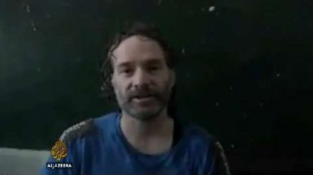 Peter Theo Curtis, screenshot from video released by al Jazeera in June