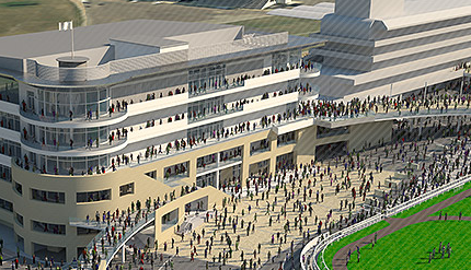 Cheltenham Racecourse redesign  photo/http://www.cheltenham.co.uk