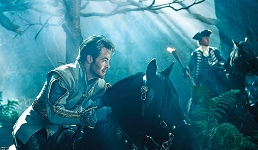 "Star Trek" star Chris Pine as Cinderella's Prince in "Into The Woods"