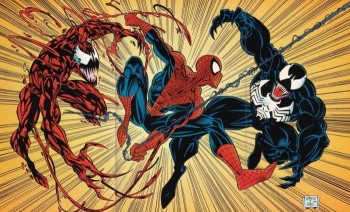 Spider-Man-vs-Venom-and-Carnage-marvel comics photo
