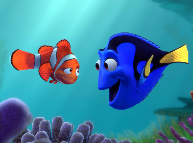 Albert Brooks as Nemo Ellen DeGeners Dory in Finding Nemo