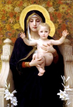 Virgin of the Lilies, painting by William-Adolphe Bouguereau, 1899