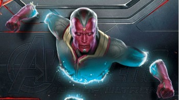 A hint at the look of Paul Bettany as Vison in "Avengers: Age of Ultron"