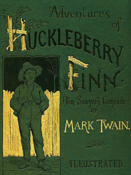 Original cover of "Adventures of Huckleberry Finn" by Mark Twain