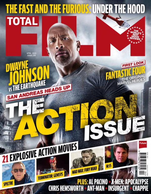 Dwayne Johnson action film Total Film mag