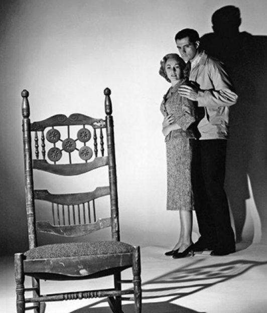Janet Leigh and Anthony Perkins in "Psycho" promo photo