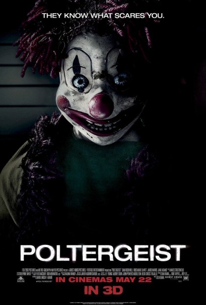 Poltergeist scary clown poster know what scare you