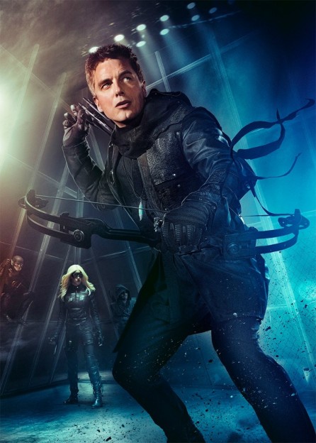 John Barrowman as Malcolm Merlyn Dark Archer Arrow season 3 poster