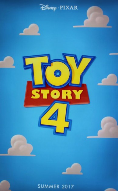 The "Toy Story 4" movie poster unveiled as the D23 Expo