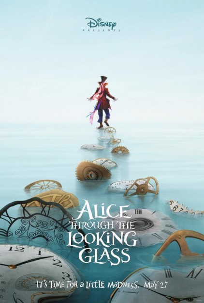 depp as mad hatter in alice through the looking glass move poster