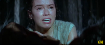 Daisy Ridley crying Star Wars the Force Awakens