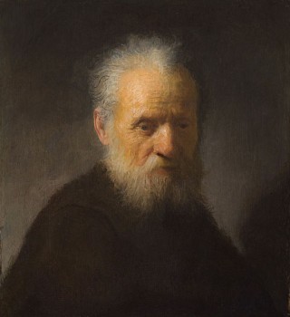 An old man with beard by Rembrandt /Public domain