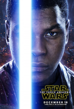 John Boyega as Finn Star Wars the Force Awakens poster