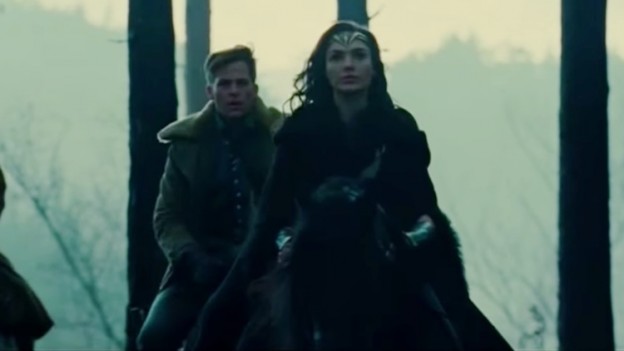 Chris Pine and Gal Gadot in "Wonder Woman"