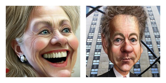 Hillary Clinton/Rand Paul Image/Donkey Hotey