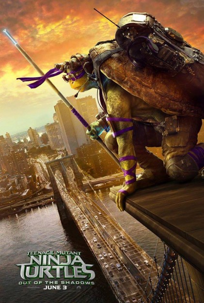Donatello TMNT Ninja Turtles move poster Out of the Shadows