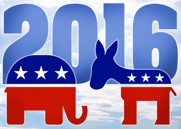 GOP DNC Elephant Donkey 2016 banner mascot donkeyhotey