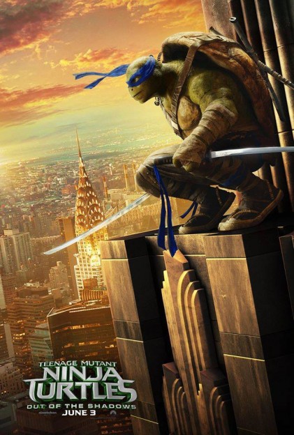 Leonardo TMNT Ninja Turtles move poster Out of the Shadows