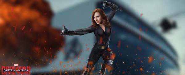 Captain America Civil War Black Widow Scarlett Johansson banner