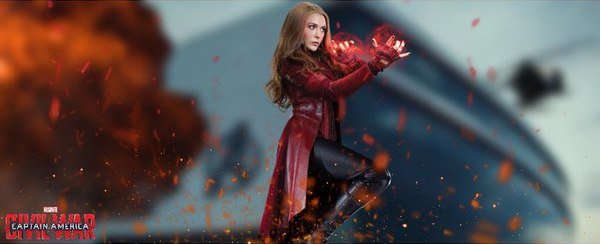 Captain America Civil War Elizabeth Olsen Scarlet Witch banner
