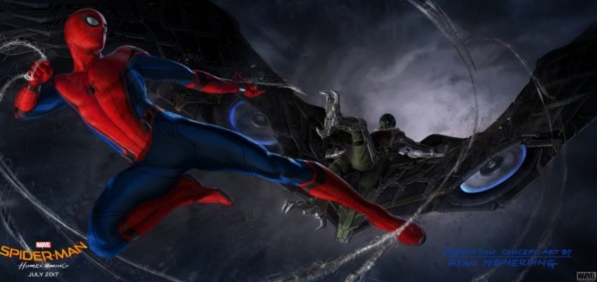 Spider-Man vs Vulture in promo photo Spider-Man Homecoming