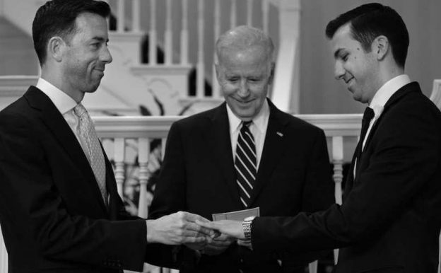 Joe Biden presides over gay marriage ceremony