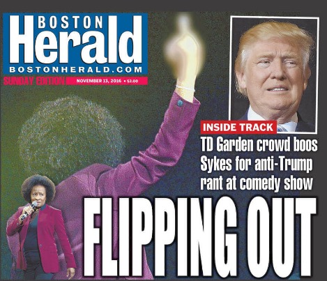 Wanda Sykes got booed after her Donald Trump insults  photo/Boston Herald