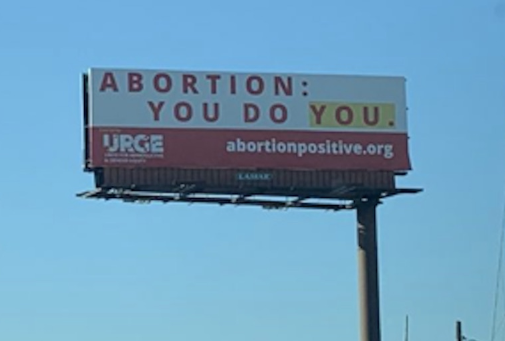 Students for Life of America abortion signs posted