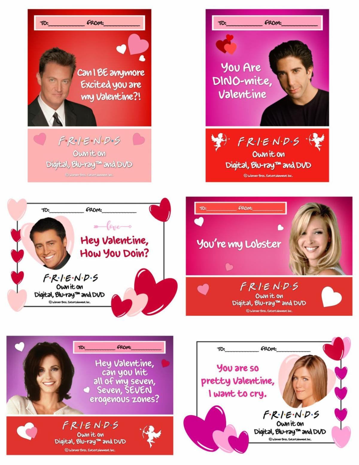 Friends Valentine's Day cards
