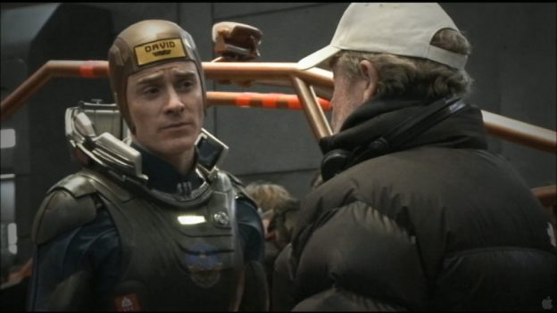 prometheus_teaser_Michael Fassbender on Prometheus set with Ridley Scott6