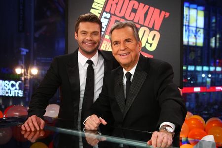 Ryan Seacreat and Dick Clark on their New Year's Eve special, 2009 photo