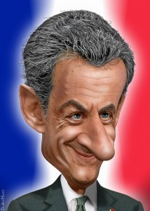 Nicolas Sarkozy caricature donkeyhotey