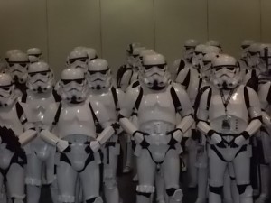 A garrison of Stormtroopers at Star Wars celebration VI photo/Brandon Jones