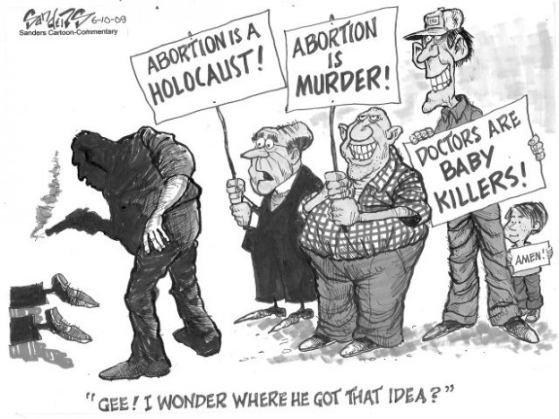 "Right to Deathers" cartoon by Joyce Mary Wallace