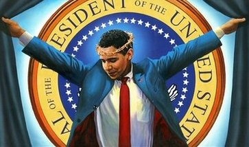The Truth painting President Barack Obama as Jesus Christ 