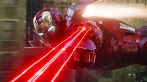 Iron Man battling aliens Avengers photo