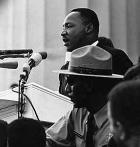 Martin Luther King Jr's famous speech at the Lincoln Memorial on August 28, 1963. Photo/ United States Information Agency