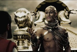 Rodrigo Santoro as Xerxes in "300"