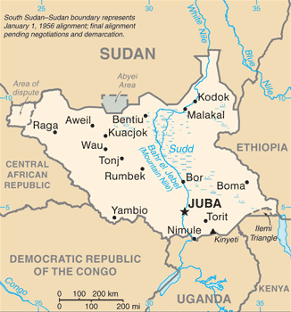 South Sudan Image/CIA