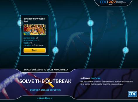 Solve the Outbreak iPad screen shot