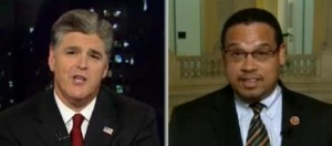 Sean Hannity and Keith Ellison spar on Hannity  Image/Video Screen Shot