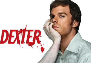 Dexter promo banner with hand