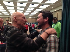 Patrick Stewart Wil Wheaton convention photo tweeted by Anne Wheaton