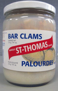 St. Thomas Bar Clams Image/CFIA
