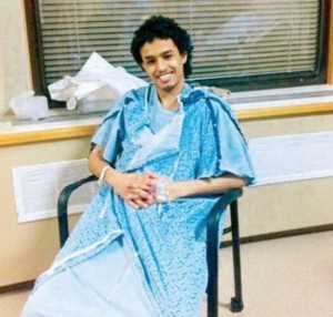  Abdul Rahman Ali Alharbi in the hospital.