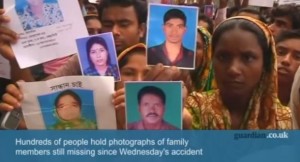 Bangladesh building collapse people searching family
